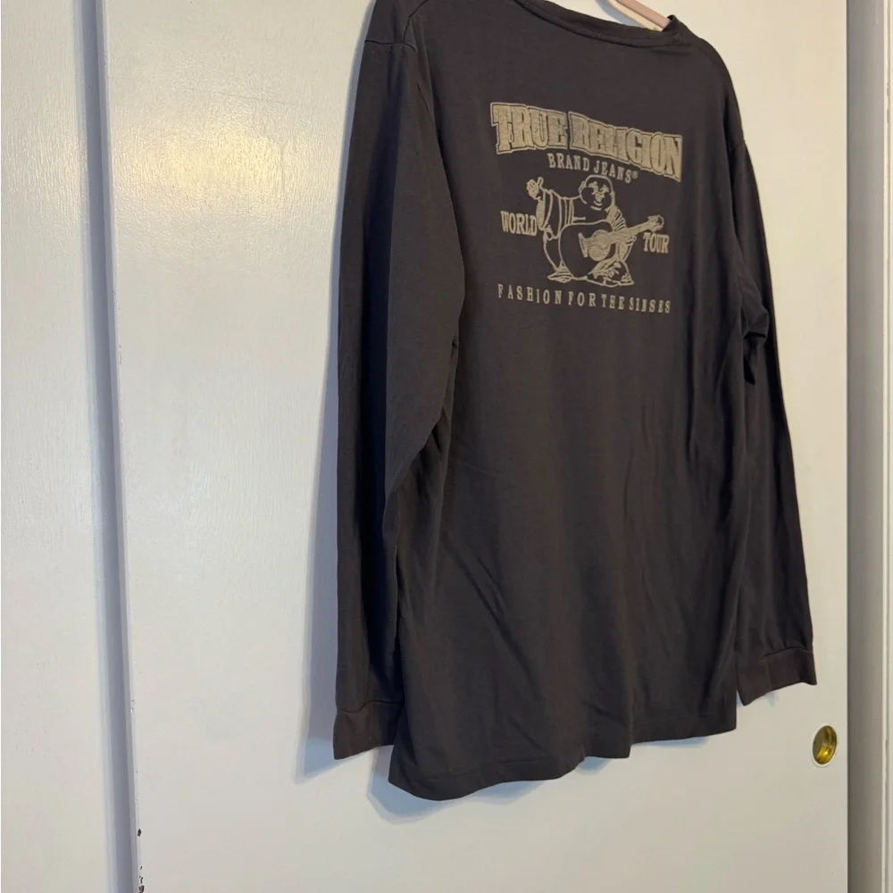 True‎ Religion World Tour Dark Gray Long Sleeve Shirt